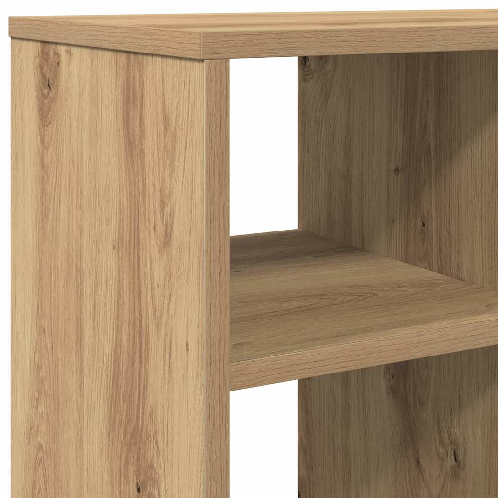 Side Table Artisan Oak 50x30x50 cm Engineered Wood